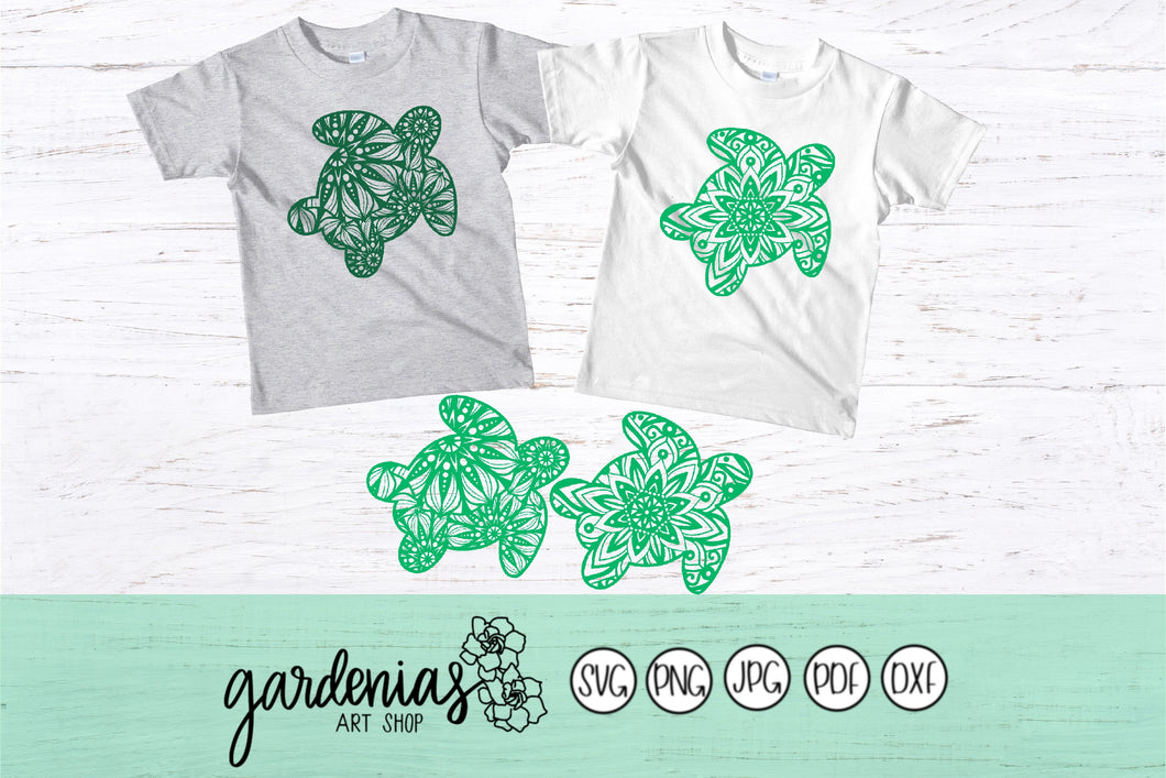 Turtle Mandalas SVG Cut Files