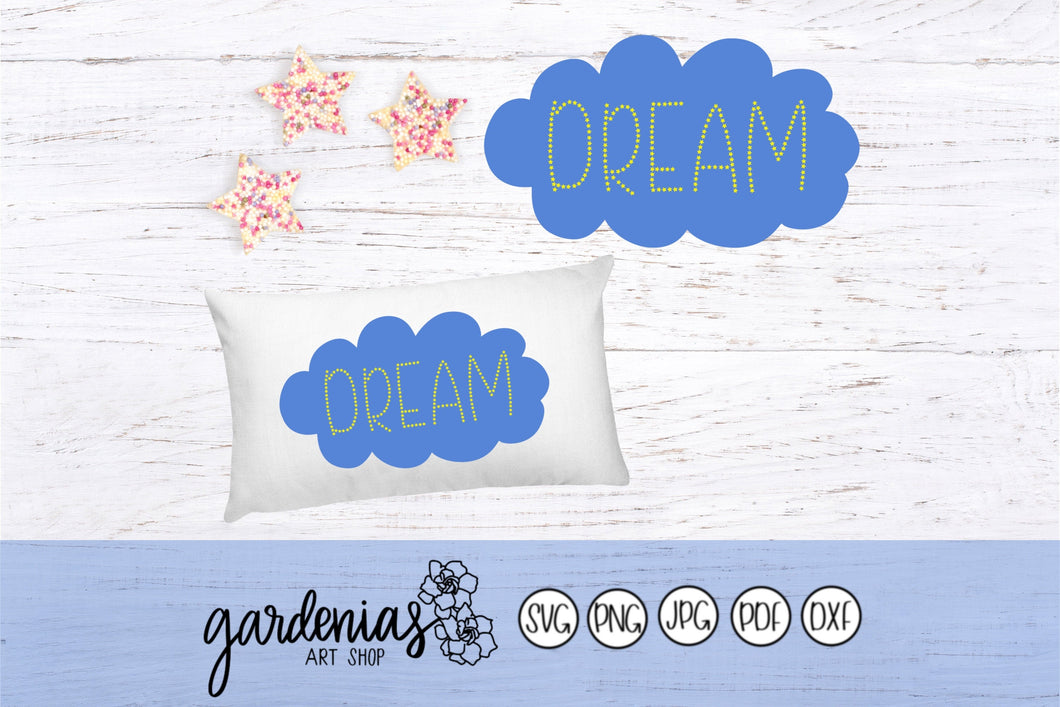 Dream Cloud SVG Cut File