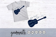 Load image into Gallery viewer, No Music No Life Know Music Know Life Guitar SVG Cut File
