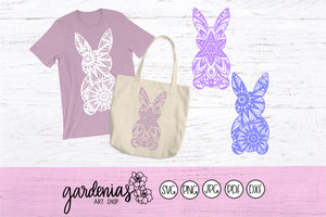 Easter Bunny Mandala SVG Cut File