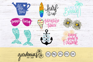 Summer SVG Bundle Cut Files