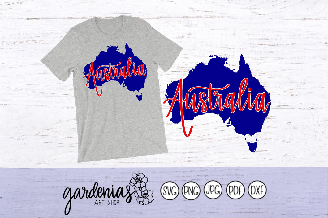 Australia Map SVG Cut File