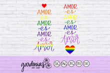 Load image into Gallery viewer, Amor es Amor es Amor SVG Cut File
