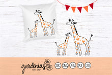 Load image into Gallery viewer, Giraffes Heart SVG Cut File
