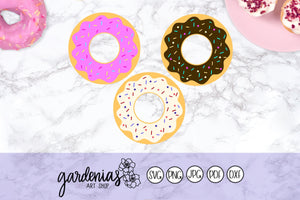 Donuts with Sprinkles SVG Cut Files