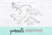 Load image into Gallery viewer, Dinosaurs Outlines SVG Cut Files
