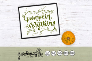 Pumpkin Everything (Vine) SVG Cut File