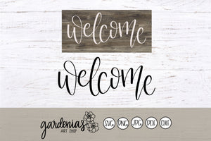 Welcome SVG Cut File