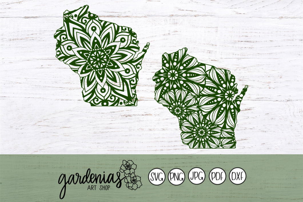 Wisconsin Mandala SVG Cut File