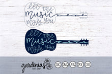 Load image into Gallery viewer, Let the Music Move You Guitar SVG Cut File
