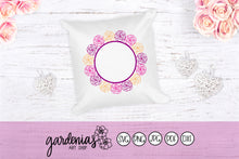 Load image into Gallery viewer, Rose Flower Wreath SVG Cut File
