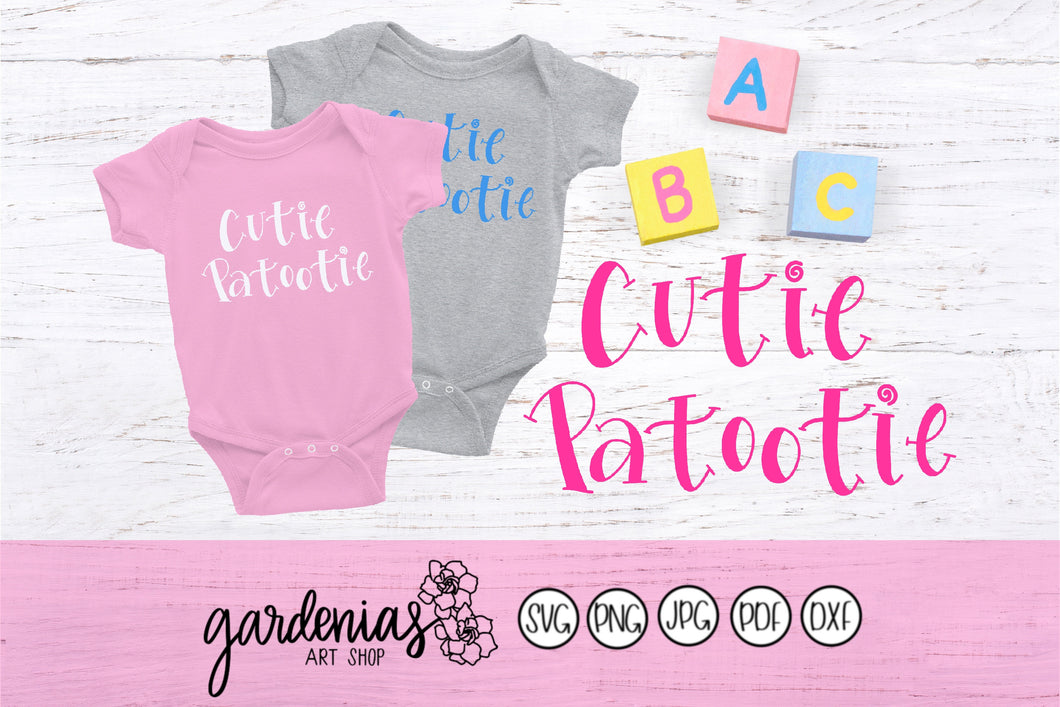 Cutie Patootie SVG Cut File