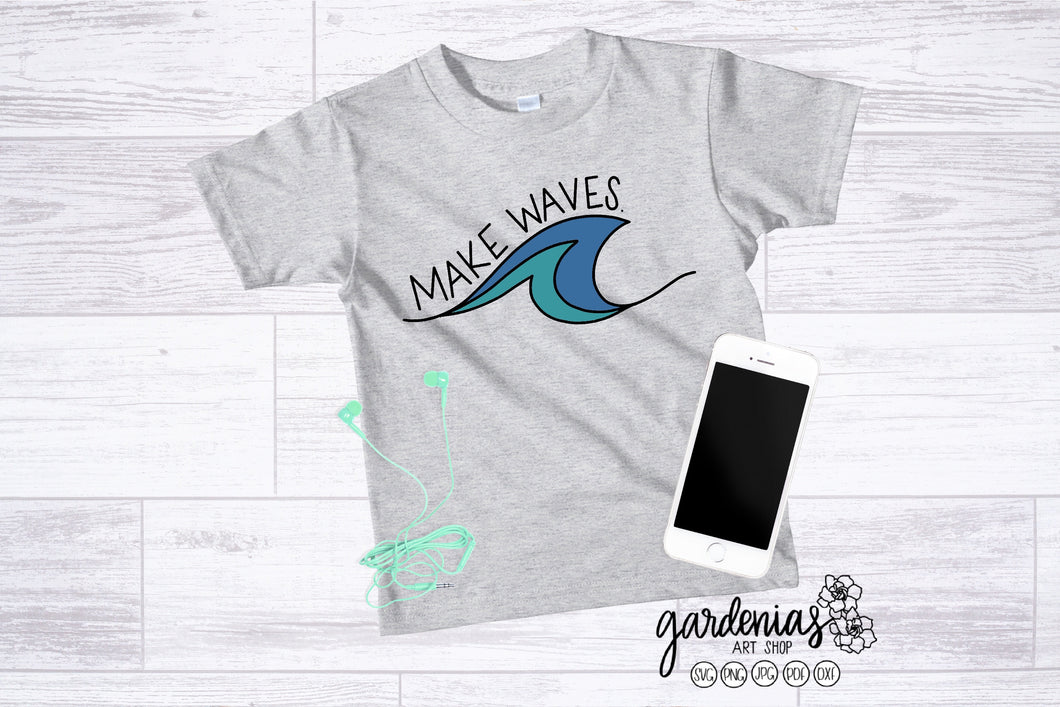 Make Waves SVG Cut File