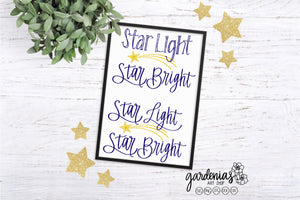 Star Light Star Bright SVG Cut File