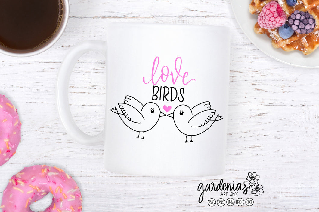 Love Birds SVG Cut File