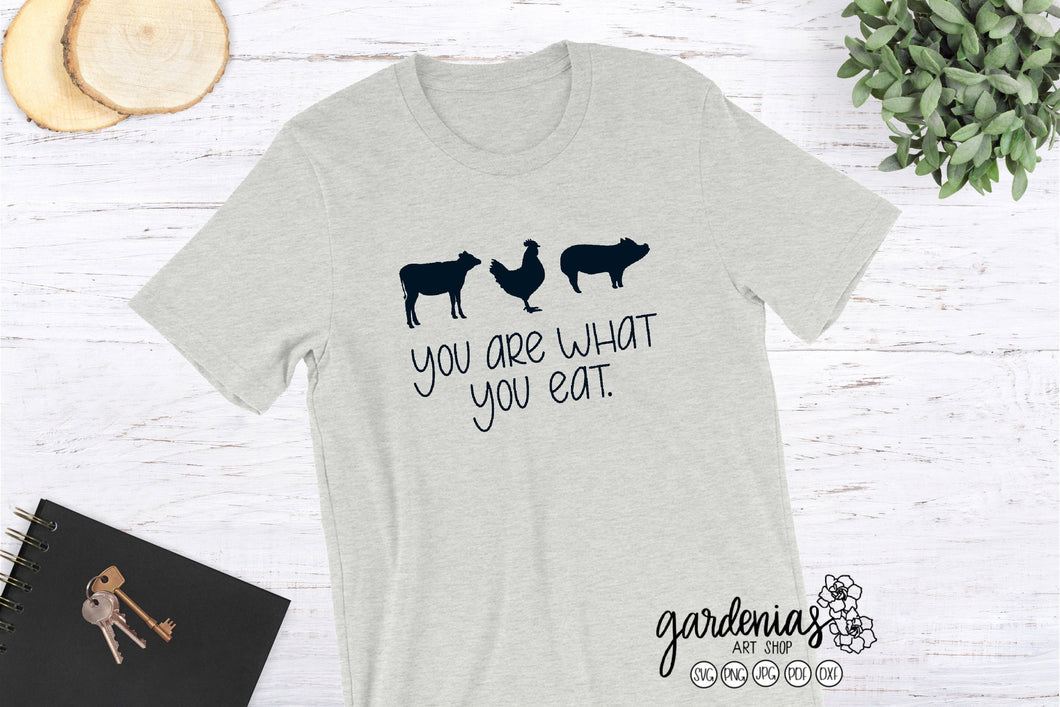 You Are What You Eat - Vegetarian SVG Cut File