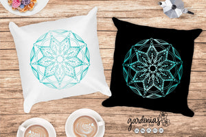 Teal Mandala SVG Cut File