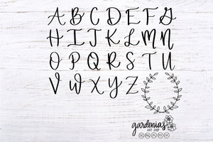 Initial Wreath SVG Cut File with Initial Letters