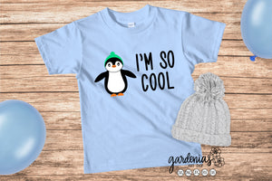 I'm So Cool Penguin SVG Cut File