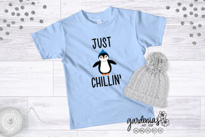 Just Chillin Penguin SVG Cut File