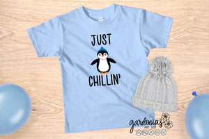 Just Chillin Penguin SVG Cut File