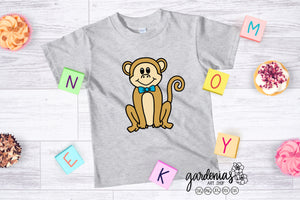 Girl Monkey Boy Monkey SVG Cut File