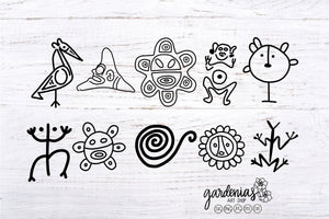 Petroglyph Taino SVG Cut File Bundle