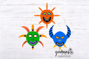 Vejigante Masks Puerto Rico SVG Cut Files