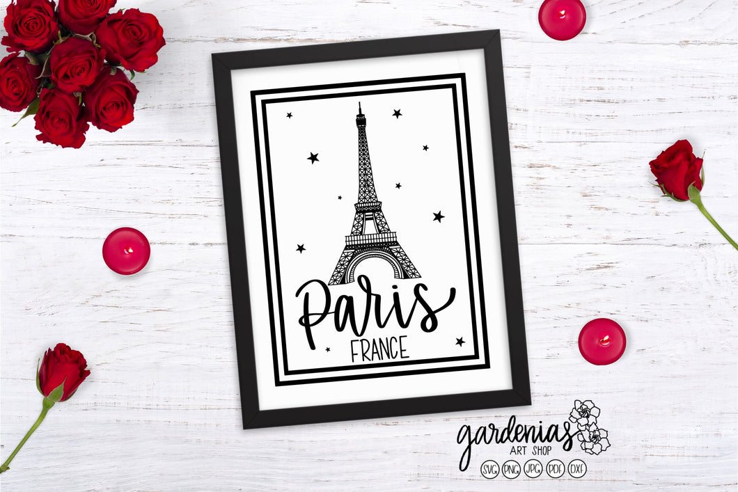 Paris France SVG Cut File